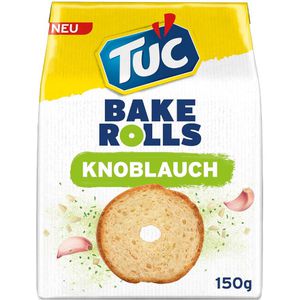 TUC Brotchips Bake Rolls, Knoblauch, 150g