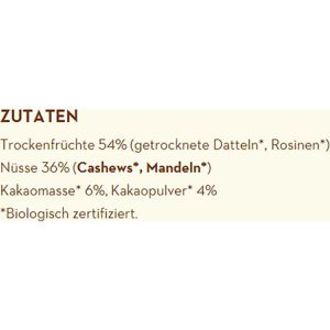 Produktbild für Fruchtriegel Raw-Bite Rohkost Riegel Cacao, BIO