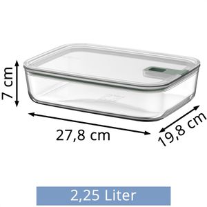 Produktbild für Frischhaltedose Mepal EasyClip, aus Glas
