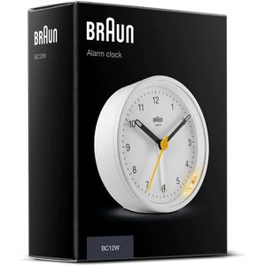 Produktbild für Wecker Braun BC12W weiß, analog