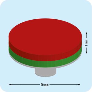 Produktbild für Magnete Böttcher-AG N35, silber, Neodym Magnet