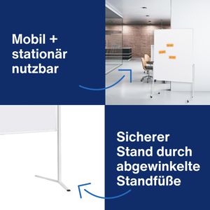 Produktbild für Moderationstafel Magnetoplan 2111100, mit Rollen