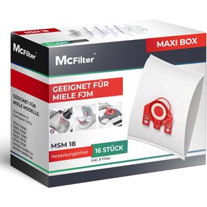 Produktbild für Staubsaugerbeutel McFilter MSM 18 Maxi, 16 Stück