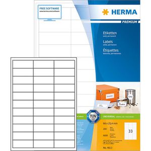 Universaletiketten Herma 4613 Premium, weiß