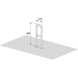 Produktbild für Fahrradständer WSM 9511, Bodenmontage