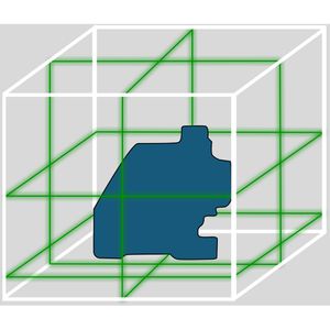 Produktbild für Kreuzlinienlaser SOLA 71018001, PLANO 4D GREEN, 4x 360°