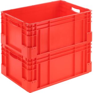 Produktbild für Eurobox Alpha-Paletten Silverline, rot, 50 Liter
