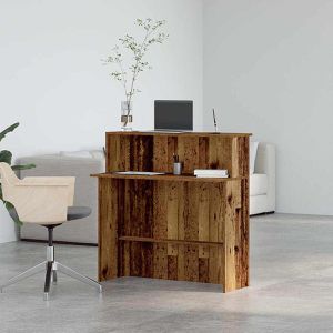 Produktbild für Empfangstheke vidaXL 859031, altholz braun
