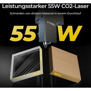 Produktbild für Graviermaschine xTool P2S 55W, LK1, 600 x 308mm