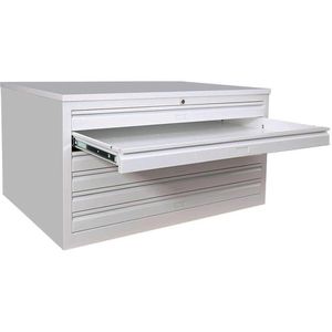 Produktbild für Planschrank Lüllmann 565110, lichtgrau, DIN A1