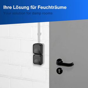 Produktbild für Steckdose REV-Ritter AquaStorm, IP55, Aufputz