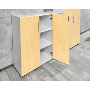 Produktbild für Aktenschrank Hammerbacher Serie 9 Advanced, aus Holz