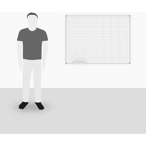 Produktbild für Whiteboard Maul MAULstandard, Raster, 90 x 120 cm