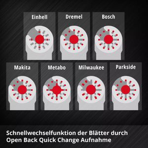 Produktbild für Multifunktionswerkzeug-Zubehör Einhell Universal-Multitool-Set