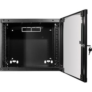 Produktbild für Netzwerkschrank LogiLink Single Section, W12F64B, 19 Zoll