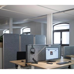 Produktbild für Stellwand Maul MAULcocoon 9701195 Mobil, auf Rollen