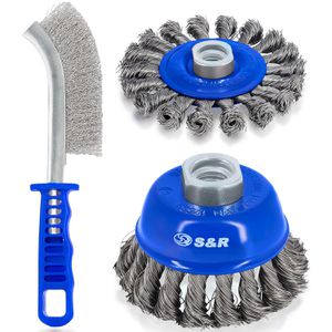 Produktbild für Drahtbürste S&amp;R 135.003.003, Hand-, Topf- &amp; Rundbürste