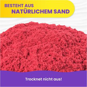 Produktbild für Kinetischer-Sand Kinetic-Sand Colour Bag, rot
