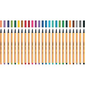 Produktbild für Fineliner Stabilo Point 88, 8825-1, farbig sortiert