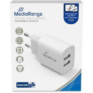 Produktbild für USB-Ladegerät MediaRange MRMA114, 12 Watt