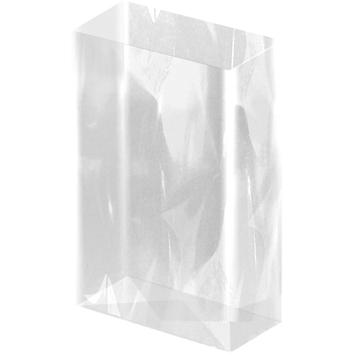 Folia Geschenktüte 281/00 neutral, transparent, Bodenbeutel, 115 x 190mm,  Cellophan, 100 Stück – Böttcher AG