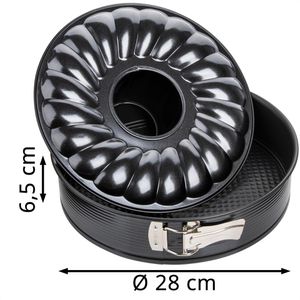 Produktbild für Backform Zenker Black Metallic 6509, Flach- &amp; Rohrboden, Stahl