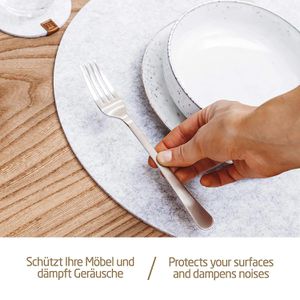 Produktbild für Platzset Miqio waschbar, aus Filz