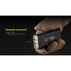 Produktbild für Taschenlampe Nitecore TM12K, LED, aufladbar