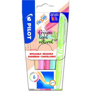 Produktbild für Textmarker Pilot Frixion Light Natural, 6 Stück