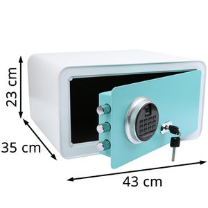 Produktbild für Tresor Olymp GOsafe 210FP, weiß, blau