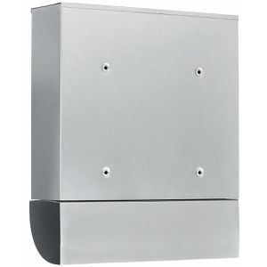 Produktbild für Briefkasten Burg-Wächter Borkum Set 3877 Ni silber, Edelstahl