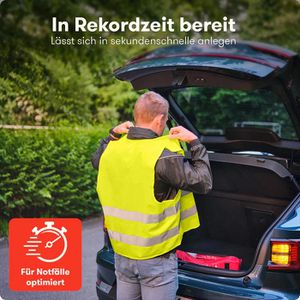 Produktbild für Warnweste PURAHELP Auto, gelb