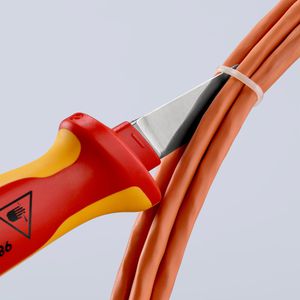 Produktbild für Kabelmesser Knipex 98 52, VDE-geprüft