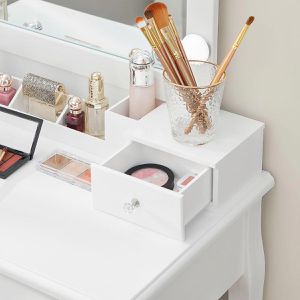 Produktbild für Schminktisch Vasagle RDT170W01, mit Beleuchtung