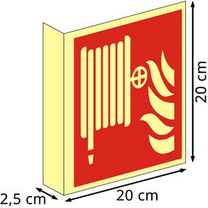 Produktbild für Hinweisschild Abtec ISO 7010 F002 Kunststoff, Fahnenschild