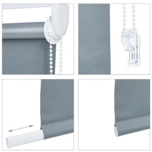 Produktbild für Rollo Relaxdays Klemmfix, verdunkelnd, grau
