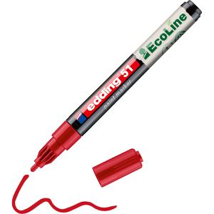 Lackmarker Edding 51 wasserfest & permanent, rot