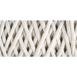 Produktbild für Häkelgarn Rayher 42010104 Braidy Recycling Garn 4 mm elfenbein