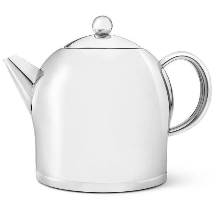 Bredemeijer Tee-Kanne Minuet – l doppelwandig, Edelstahl, AG glänzend, silber 2,0 Böttcher Santhee