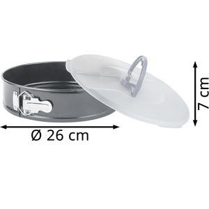 Produktbild für Backform Axentia 253818, mit Flachboden &amp; Deckel, aus Stahl