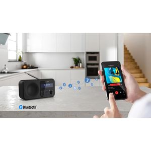 Produktbild für Radio Sharp Tokyo DRP420BK DAB+