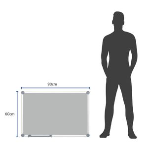Produktbild für Whiteboard Maul 2000 MAULpro 63123, silver