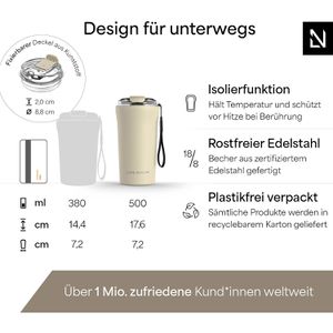 Produktbild für Thermobecher LARS-NYSØM RØrelse Almond Beige