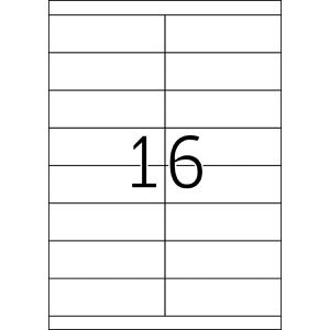 Produktbild für Universaletiketten TopStick labels, 8732, weiß