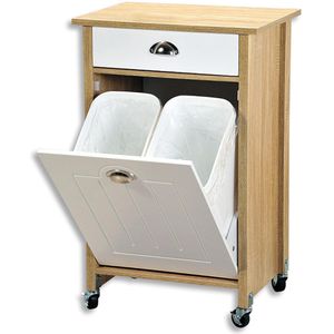 Küchenwagen Kesper 25508, weiß / sonoma eiche