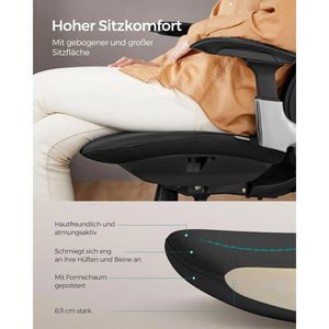 Produktbild für Bürostuhl Songmics OBN068B01
