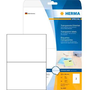 Folienetiketten Herma 4683, transparent matt