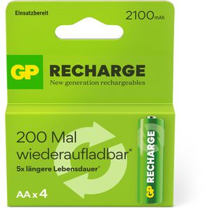 Produktbild für Akku GP Batteries ReCyko 1,2 V, 2100 mAh