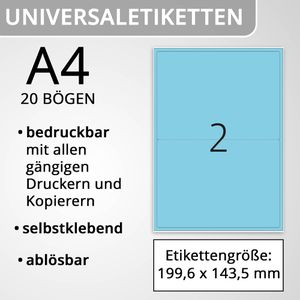 Produktbild für Universaletiketten Herma 4498, Special, blau