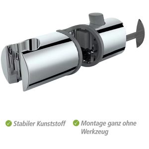 Produktbild für Duschkopfhalterung Wenko Liberta 25470100, verchromt